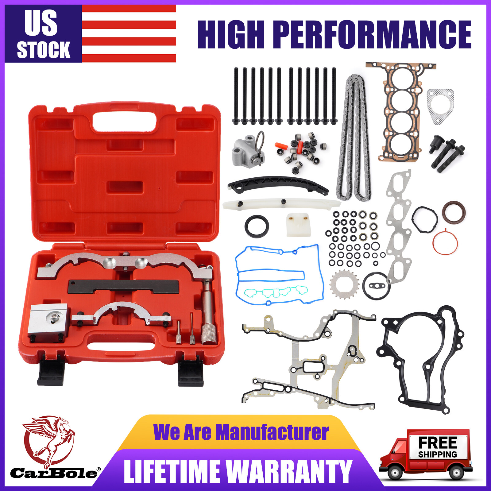 1.4L Turbo Engine Timing Tool Kit &Head Gasket Bolts Kit For Chevrolet Opel Cruz