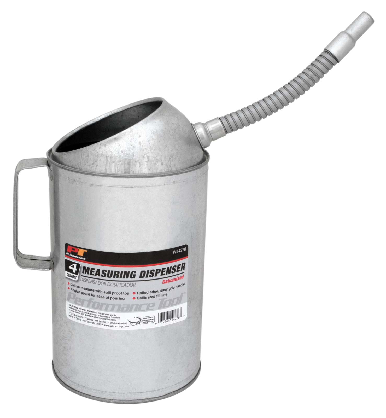 Wilmar W54278 4 Qt Galvanized Measuring Disp.