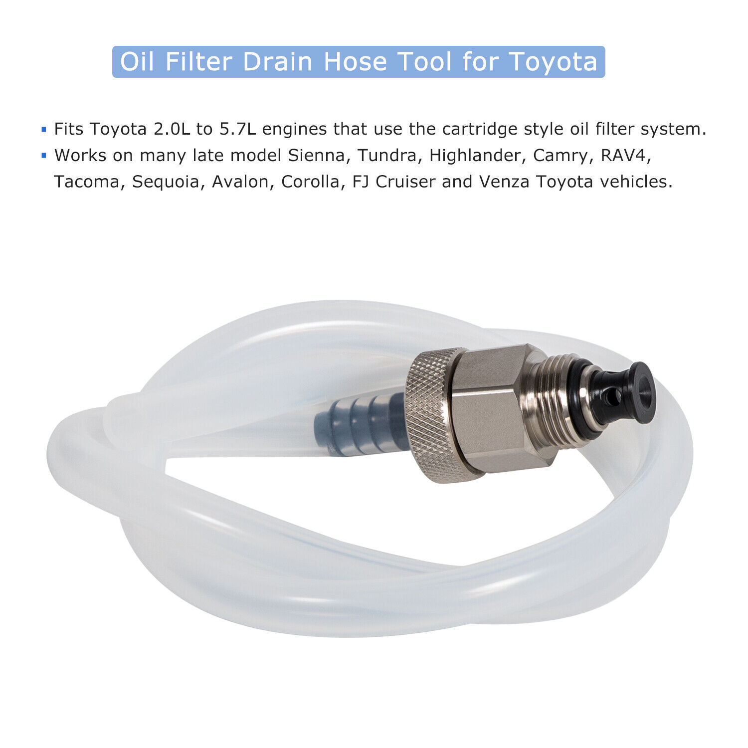 Oil Filter Drain Tool Oil Filter Release Hose Tube Pipe for Toyota Lexus Scion