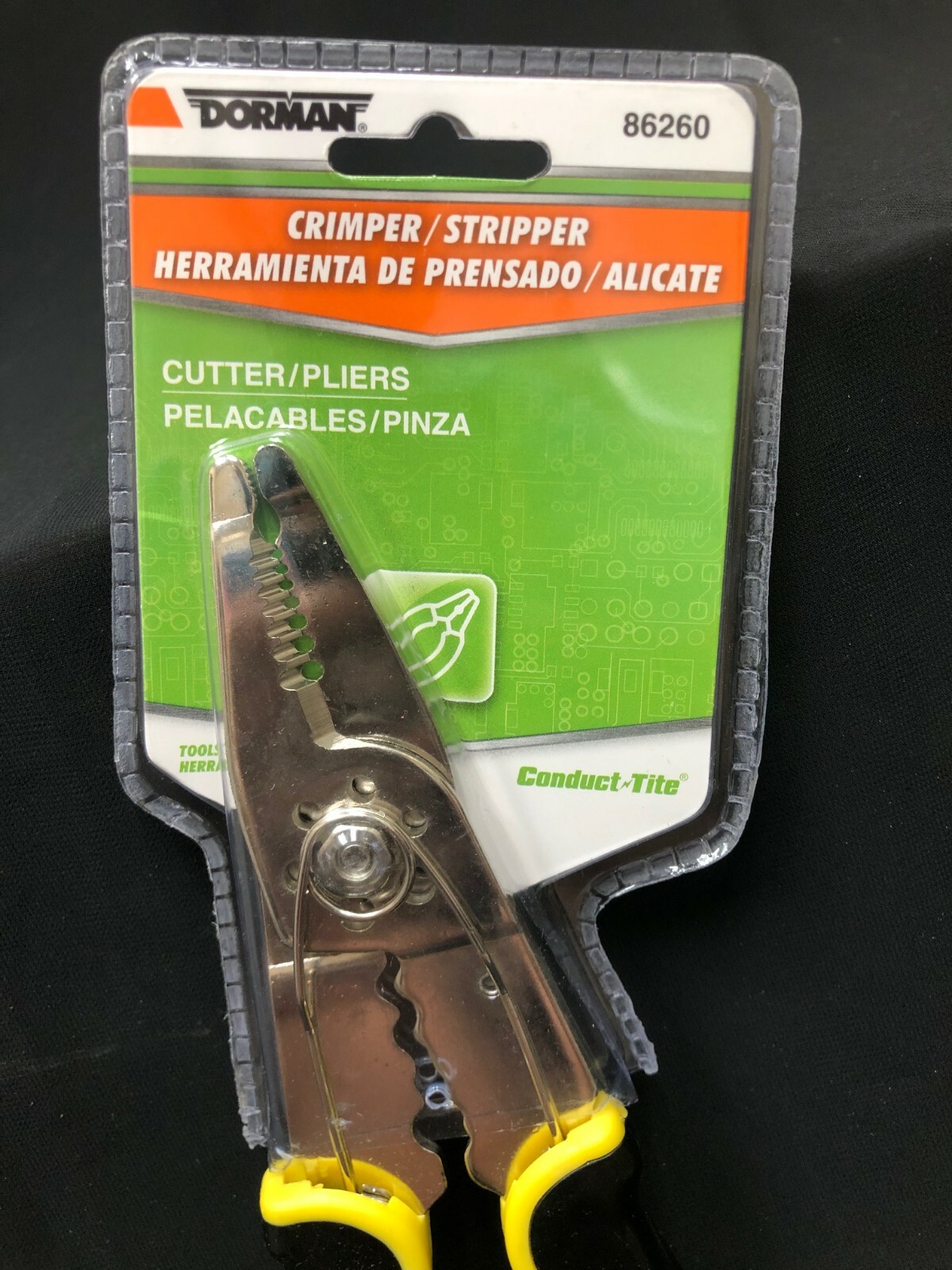 Dorman Conduct-Tite Electrical Wire Stripper/Crimper Spring Loaded 86260