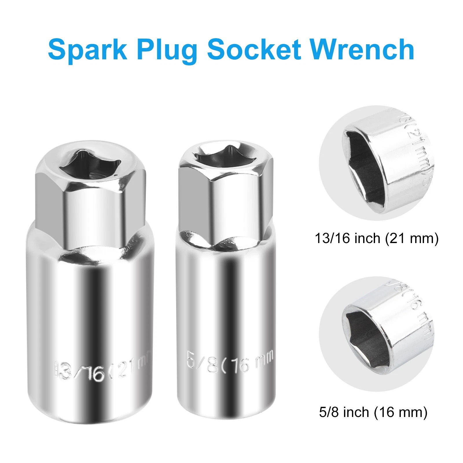 Universal Spark Plug Socket Wrench T-Handle 16mm 21mm for Car Truck Motorcycle