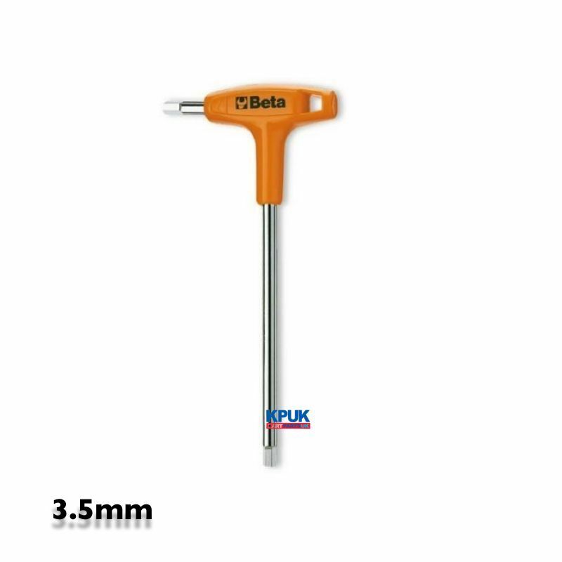 Beta Tools T Bar 3.5mm Allen Key 96T Orange Handle T Bar Brand New Kart Parts UK