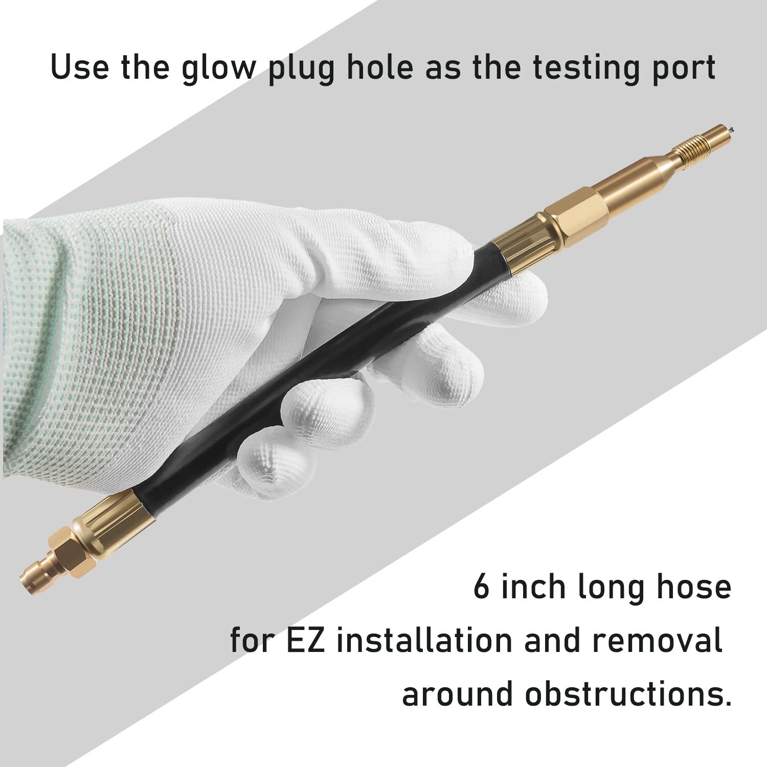 for Ford Power Stroke V8 6.7L 2011-2022 Diesel Compression Tester Adapter Hose