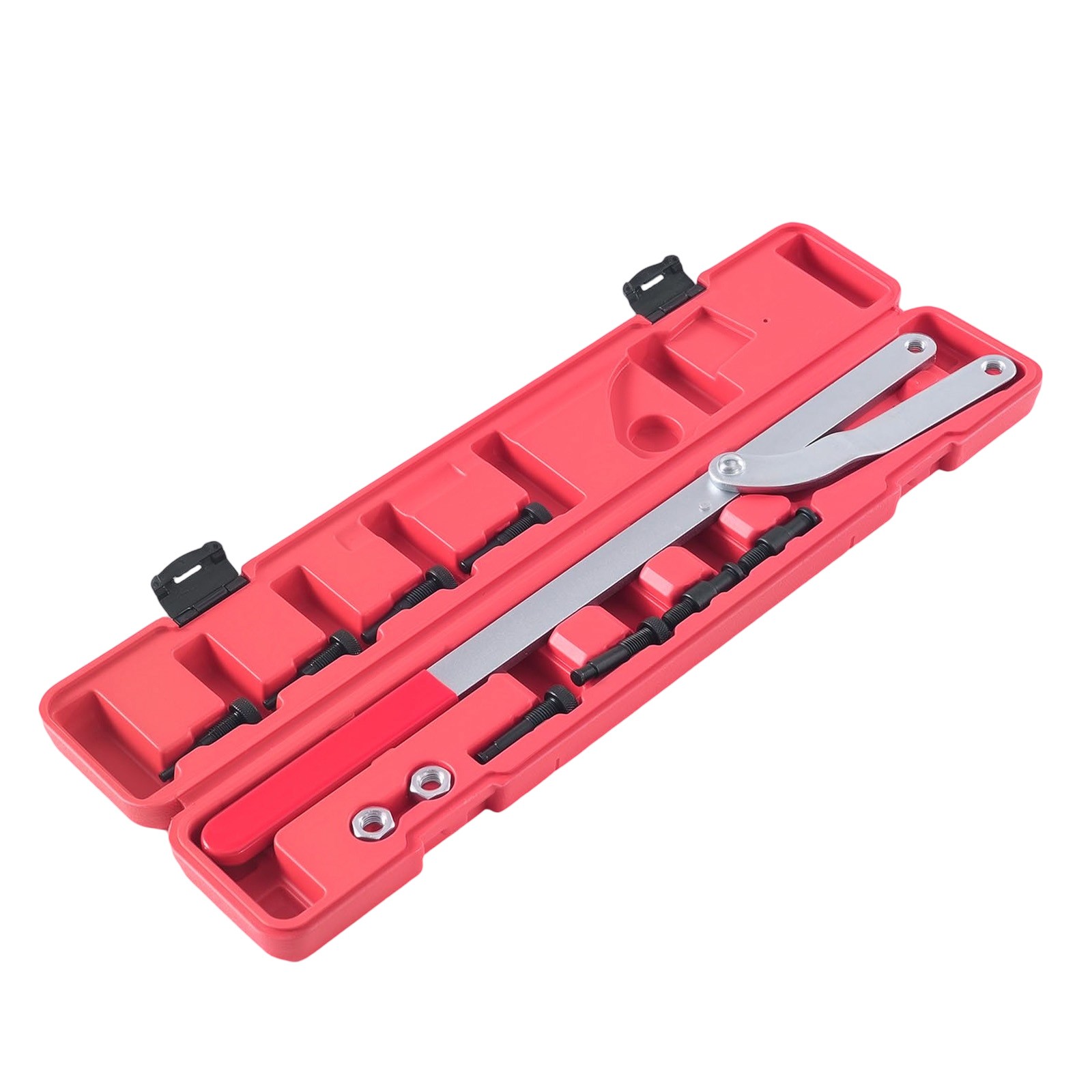 Adjustable Camshaft Wrench Universal Pulley Holder Tool 1.5″-8.7″ w/ Step Pins