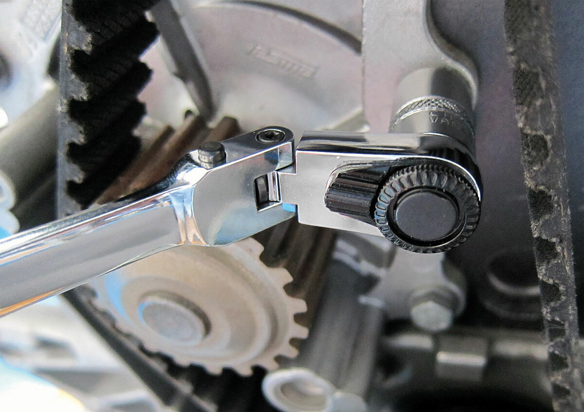 Reversible 300mm Long Flexi Head Bit Driver and Ratchet 2 in 1