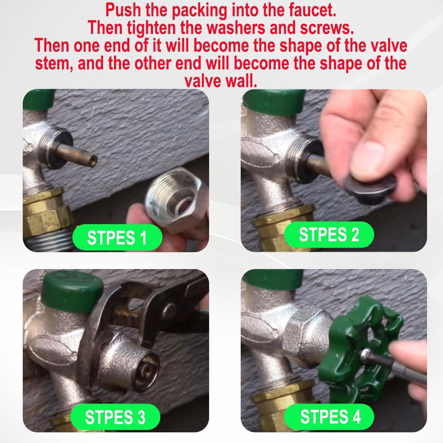 C-134KT-803 Stem Packing Kit for Wall Hydrant & Prier Model C108 hot and Cold