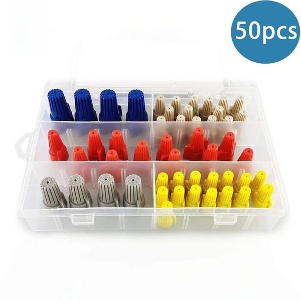 Spiral Terminal Nut Winged Spiral Structure PP Material Electrical Repair