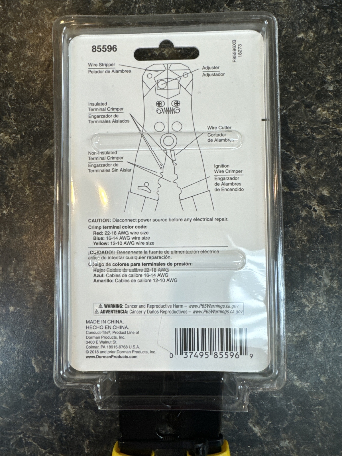 DORMAN 85596 Electrical Wire Stripper/Crimper Self-Adjusting NEW Ships Fast