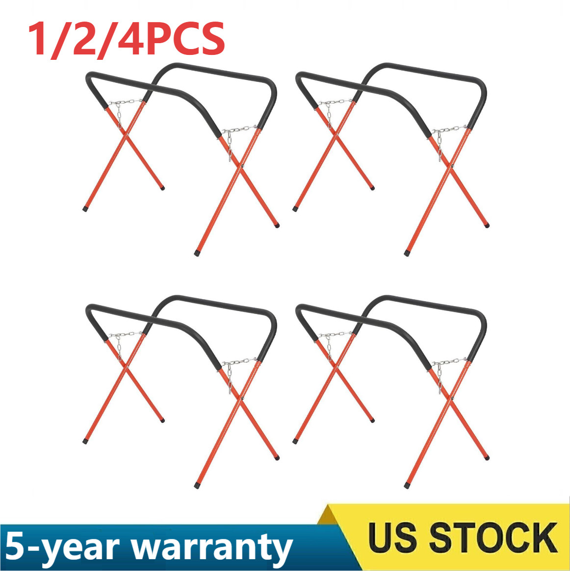 1/2/4 pcs 500lbs Heavy-Duty Folding Automotive Workbench Portable Repair Stand