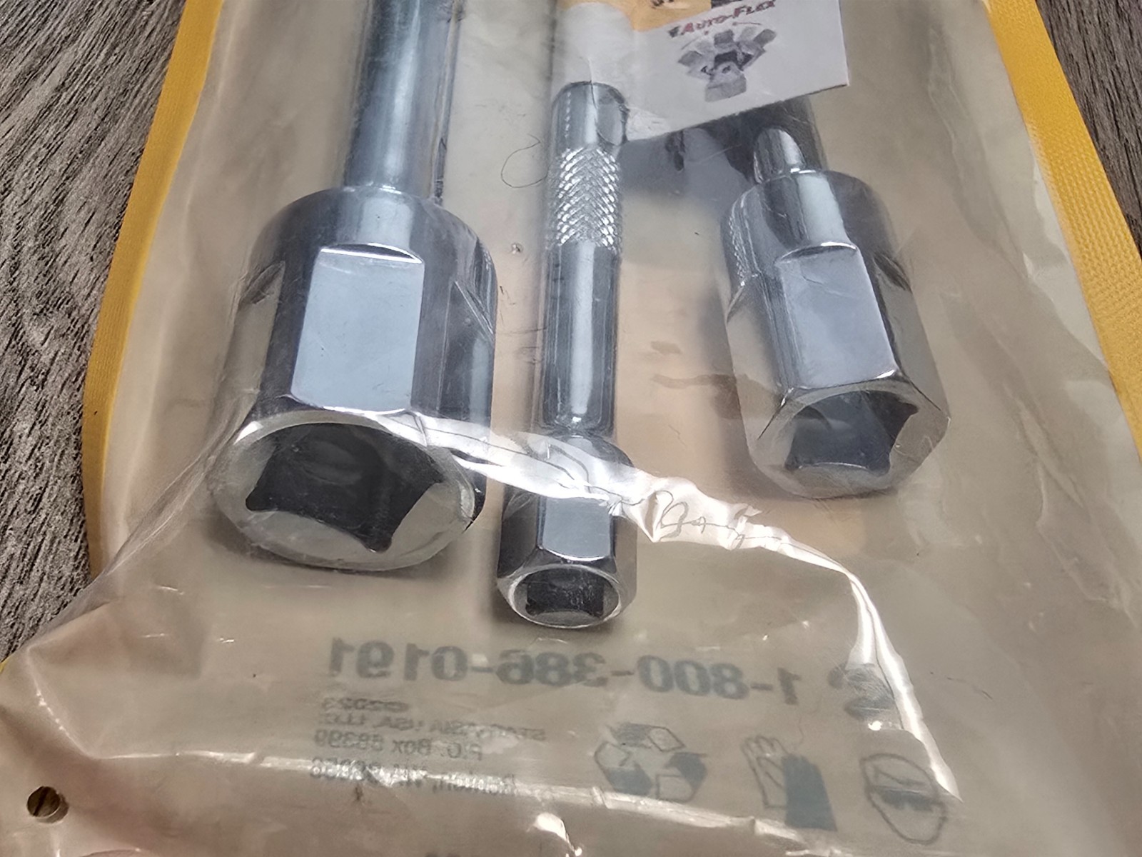 Titan 3pc Auto-Flex Spring Loaded Flex Extension Set 1/4, 3/8 & 1/2 #85154