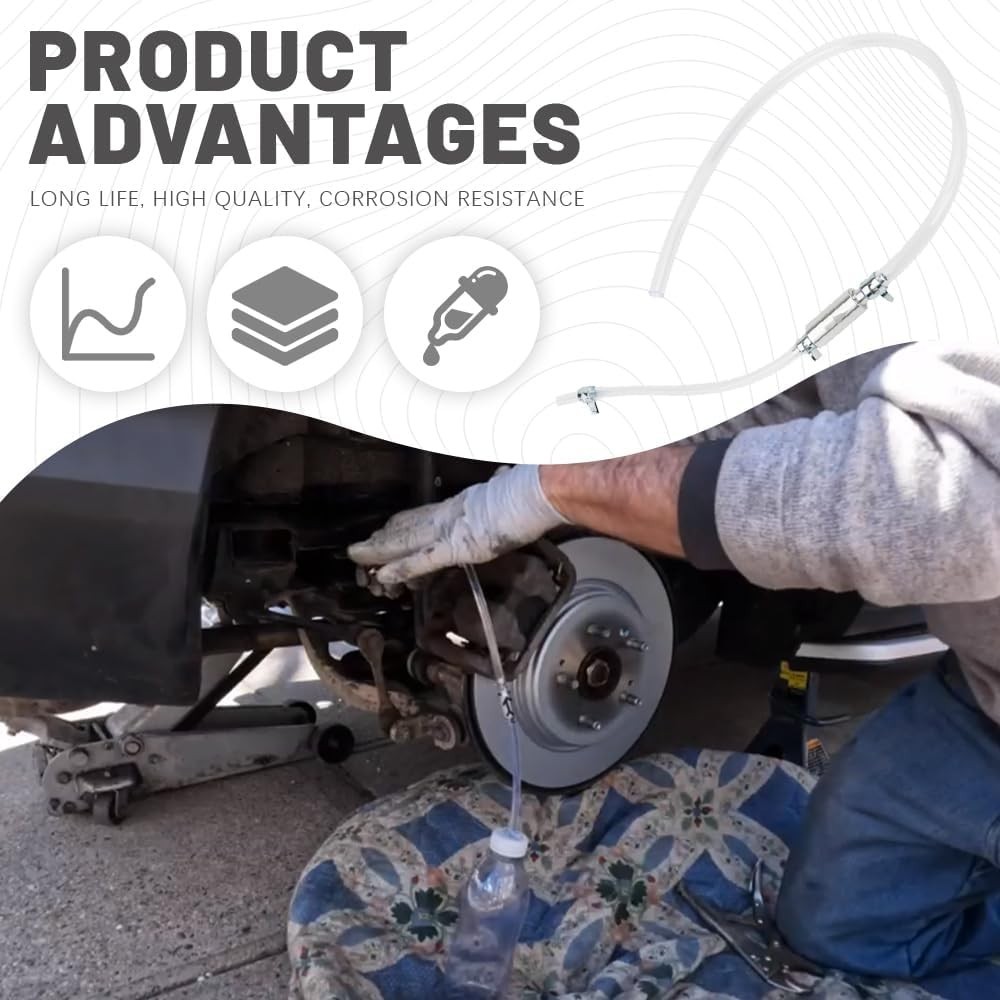 Universal Brake Bleeder Kit – Aluminum & Rubber, Easy Maintenance for Vehicles