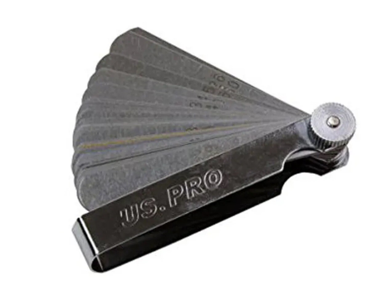 US PROTOOLS 32 Blade Leaf Dual Marked Metric and Imperial Feeler Gauge 5867