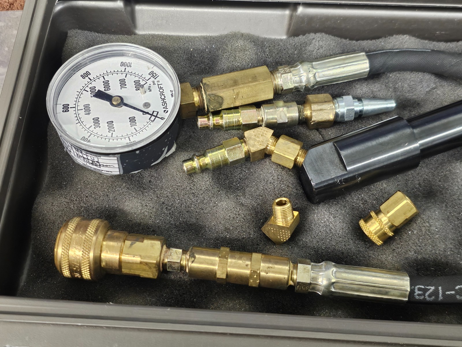 SPX J7334-E Cylinder Compression gauge Tester Detroit 53 71 92 4910-01-148-1236