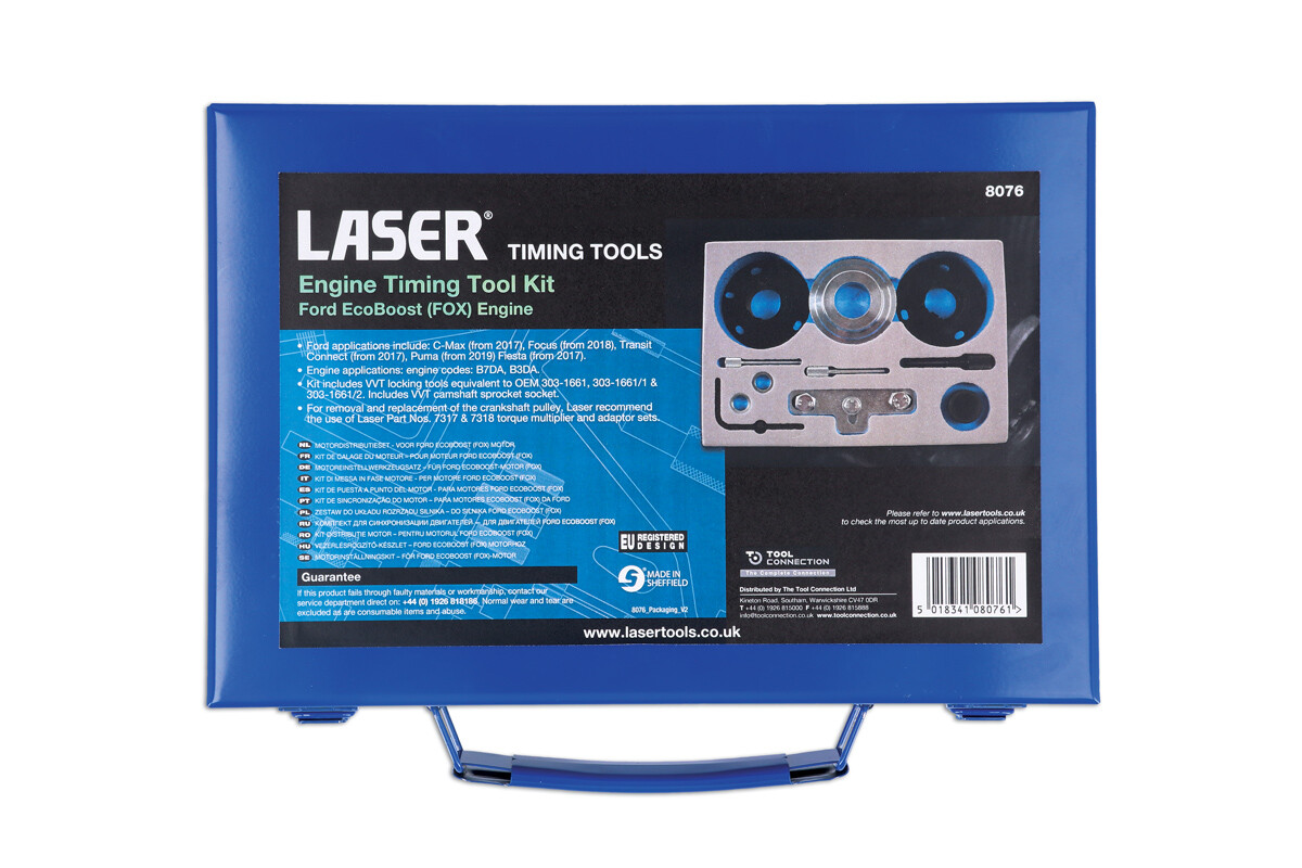 Laser 8076 Engine Timing Kit Fits Ford Ecoboost (FOX) Engine