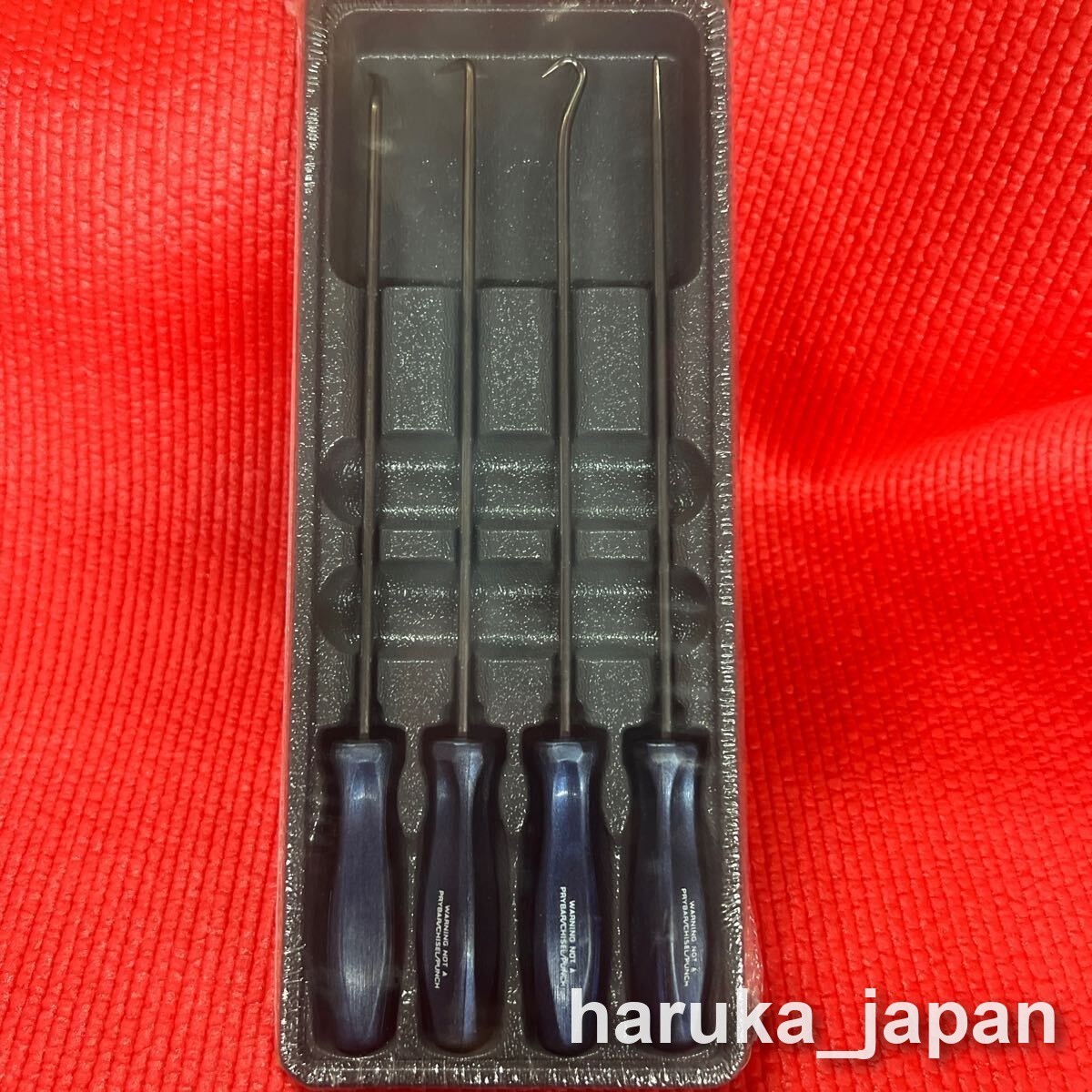 Snap-on ASAL204BMB 4pc POWER BLUE Mini Hard Handle LONG Pick Awl Set [Unused]