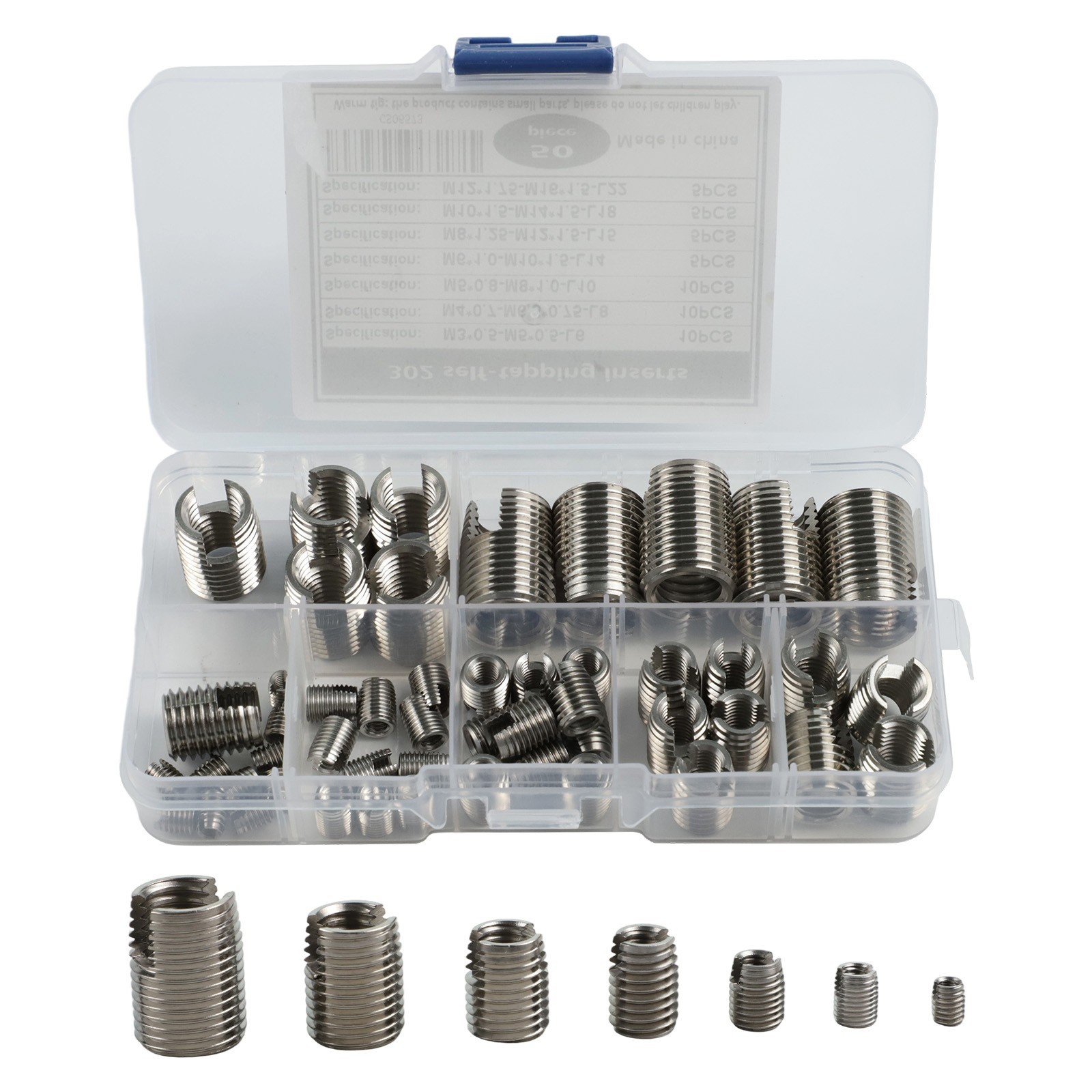 50PCS Self Tapping Inserts for Thread Repair Sleeves For M3 M5 M6 M8 M10