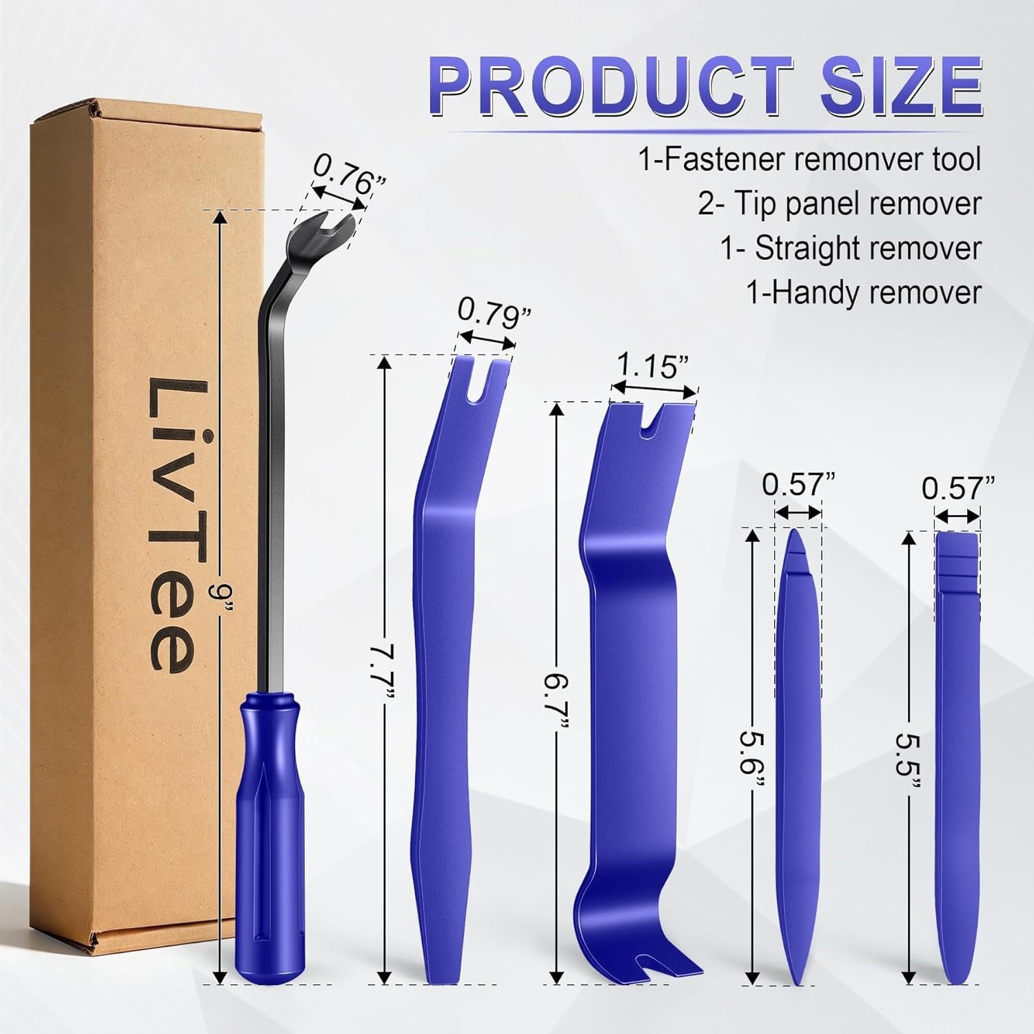 5 pcs Auto Trim Removal Tool Kit, No Scratch Plastic Pry Tool Kit – Interior …