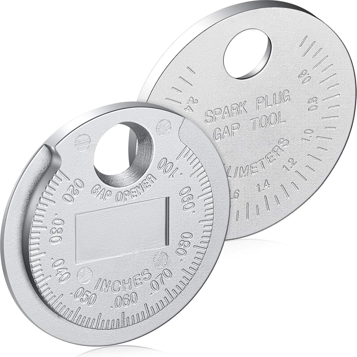 Compact Zinc Alloy Spark Plug Measuring Tool – Easy Read 0.020 to 0.100 Inch