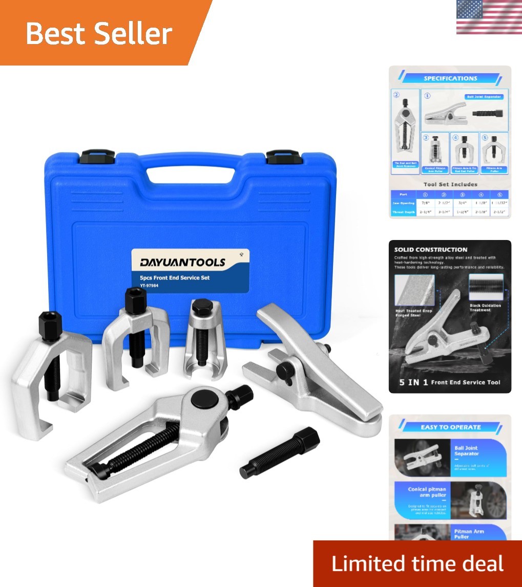 Professional 5-Piece Blue Tool Kit: Heat-Treated Steel for Heavy-Duty Repairs