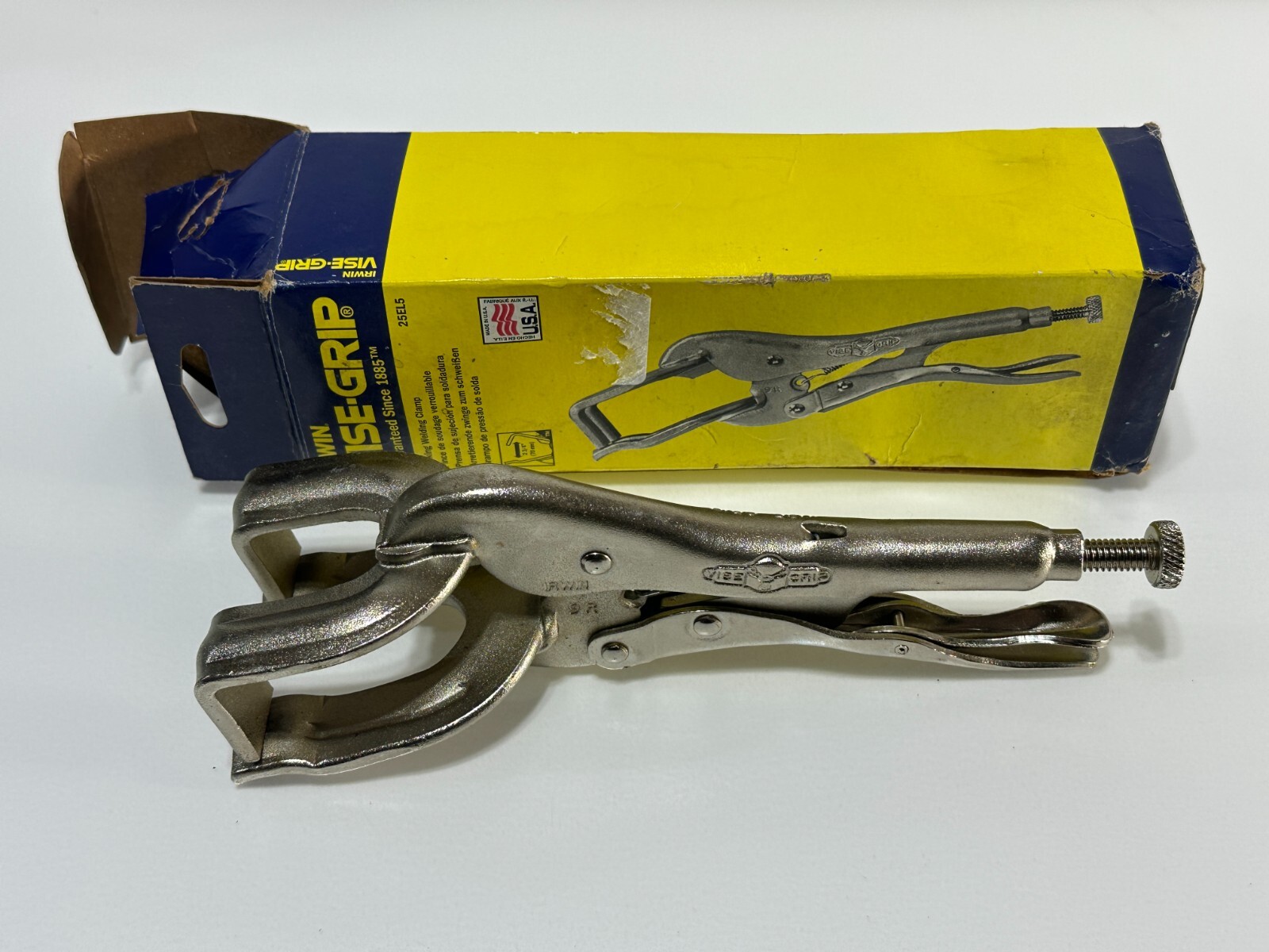 NEW NOS Irwin Tools Vise-Grip 9R 25EL5 Locking Welding Clamp Pliers w/ Box