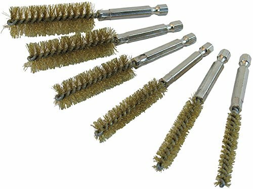 IPA 8081 6 Piece Brass Bore Brush Set, 8, 10, 12, 15, 17, & 19mm New Free Ship