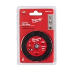 3-PK, 3″ METAL CUT OFF WHEEL MAX 20,000 RPM