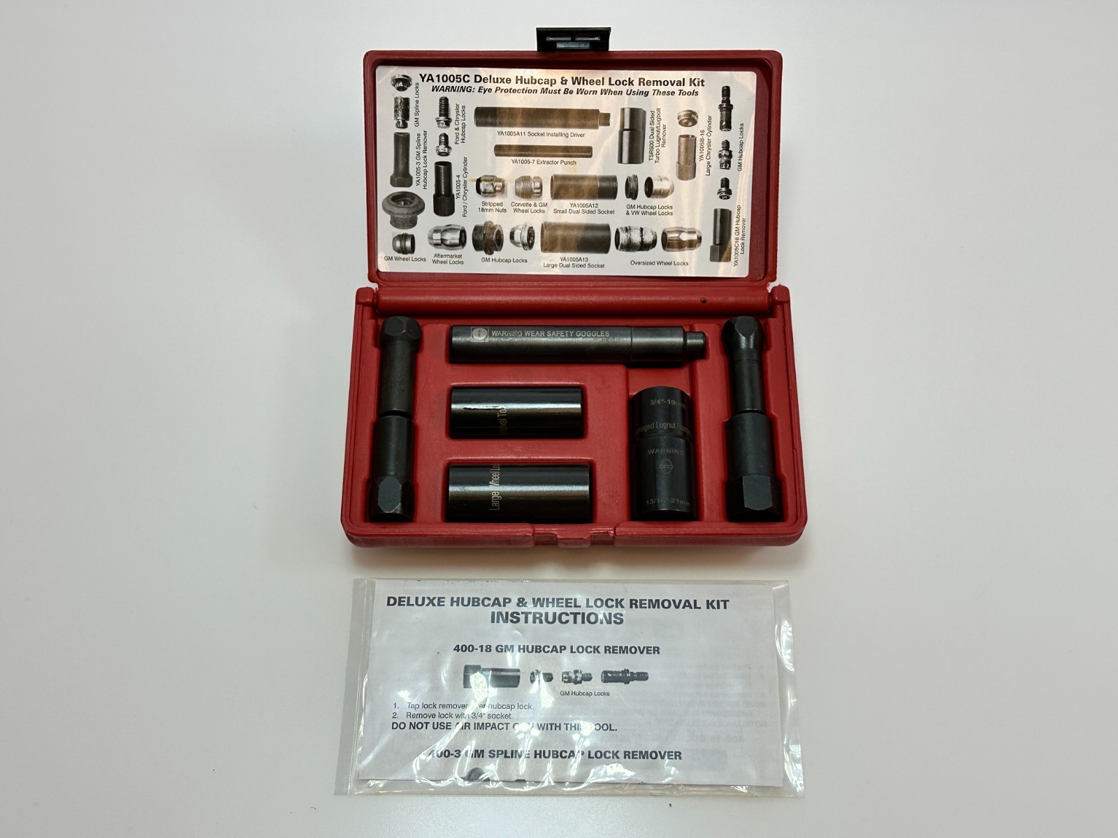 NEW Blue-Point Tools YA1005C Hubcap & Wheel Lock Removal Kit Set (New Old Stock)