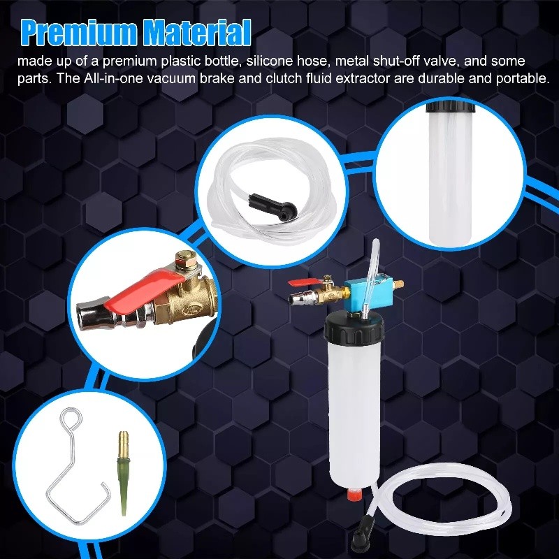 Vacuum Brake Bleeder Car Vehicle Tank Fluid Oil Change Pump Equipment Tool Kit