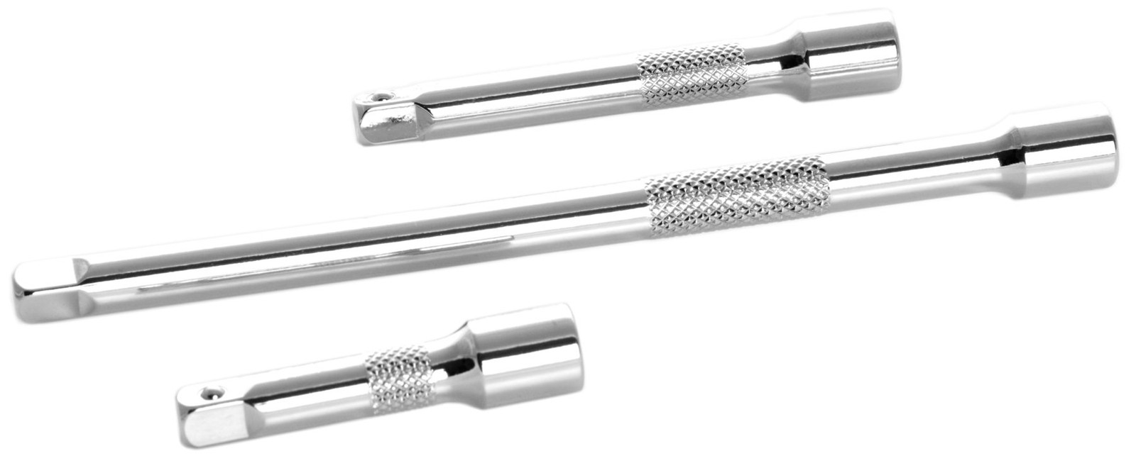 3-Piece 1/4″ Drive Chrome Vanadium Socket Extension Bar Set