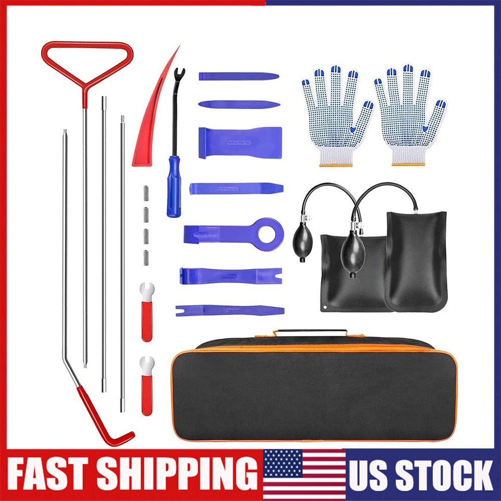 24Pcs/set Emergency Car Window Door Dent Removal Universal Repair Tool Kit