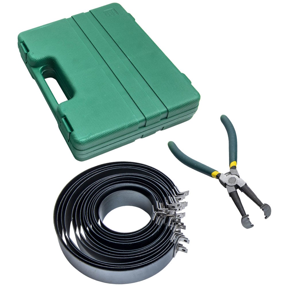 Engine 14 Piston Ring Compressor Cylinder Installer Pliers & 14 Band Tool Kit
