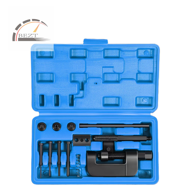 13PCS Chain Cutter Rivet Tool Set Riveting Breaker ATV/Bike/Motorcycle/Cam Drive