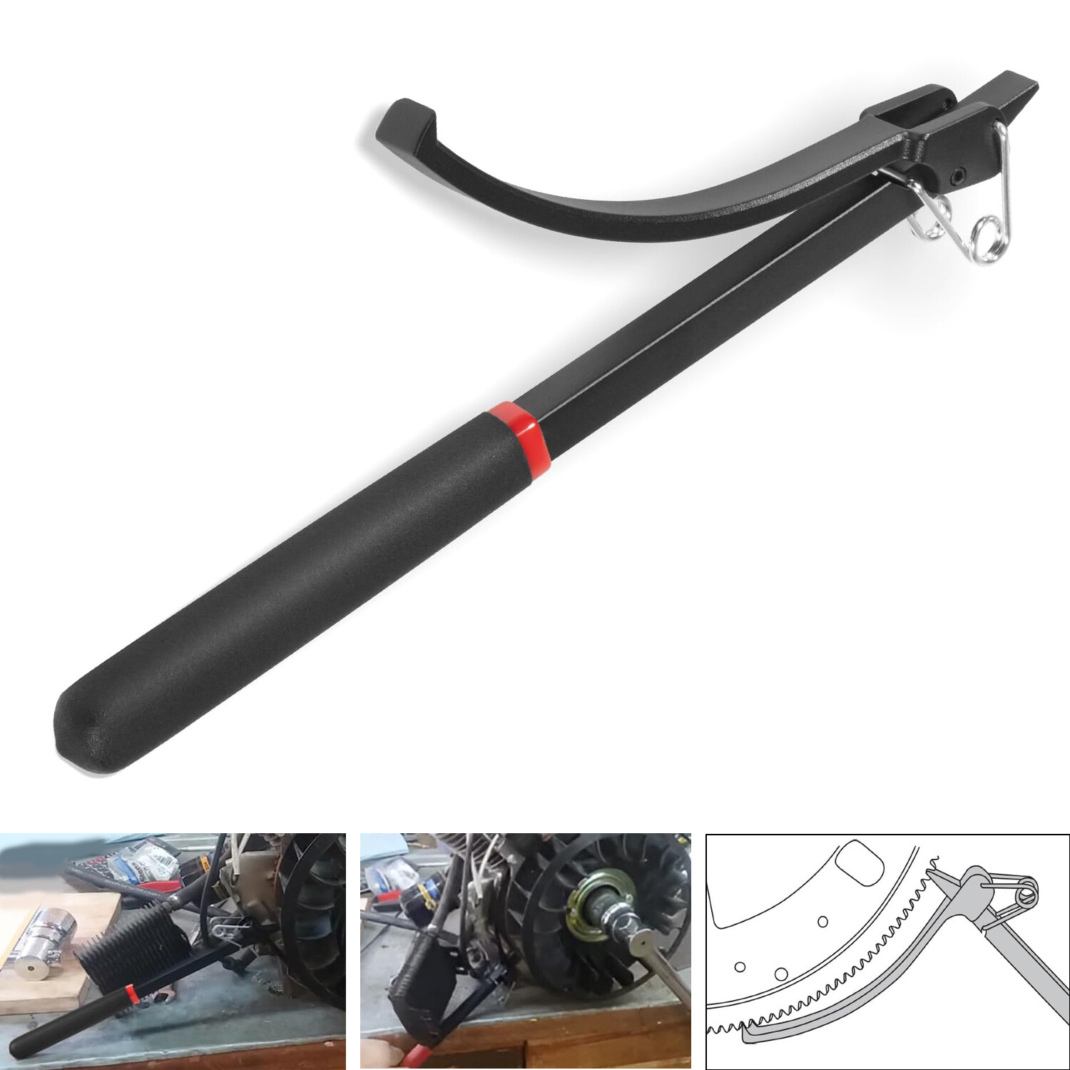 Flywheel Turner Wrench Turning Tool for Turning/ Holding Flex Plates & Flywheels