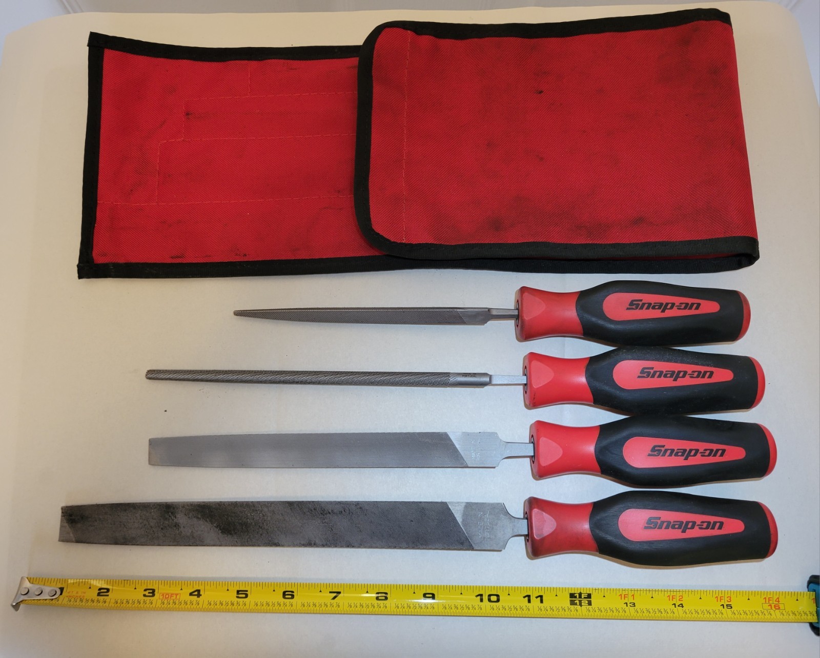Snap-on SGHBF500A 4 pc Instinct® Mixed File Set (Red)