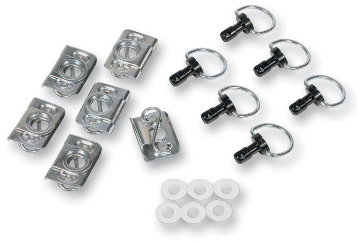 Cycle Performance CPP/9030BK Quick-Fasin Kit – Fiberglass D-Ring Kit with Clips