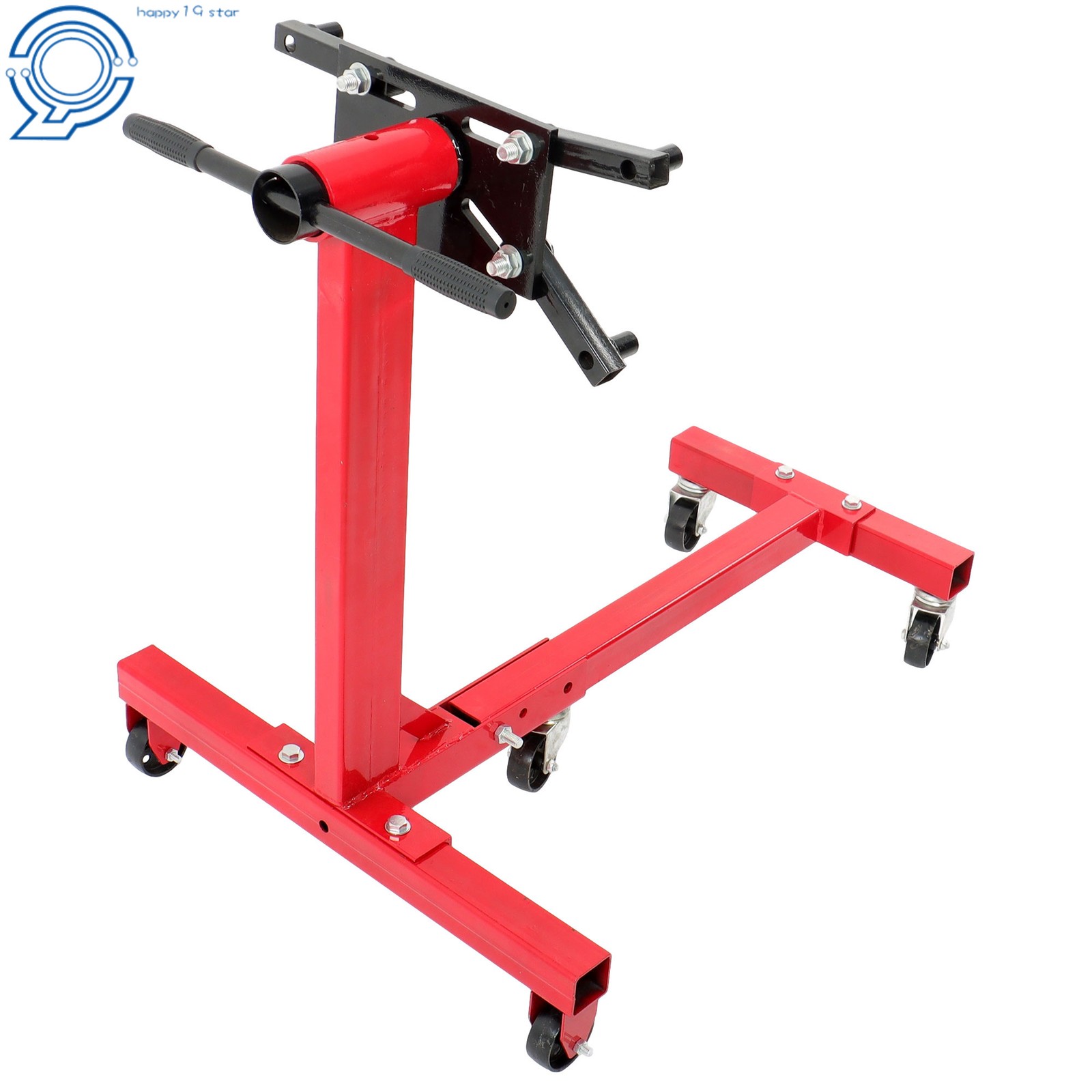 Rotating Engine Stand 1500lbs w/ 360° Adjustable Head Folding Motor Hoist Dolly