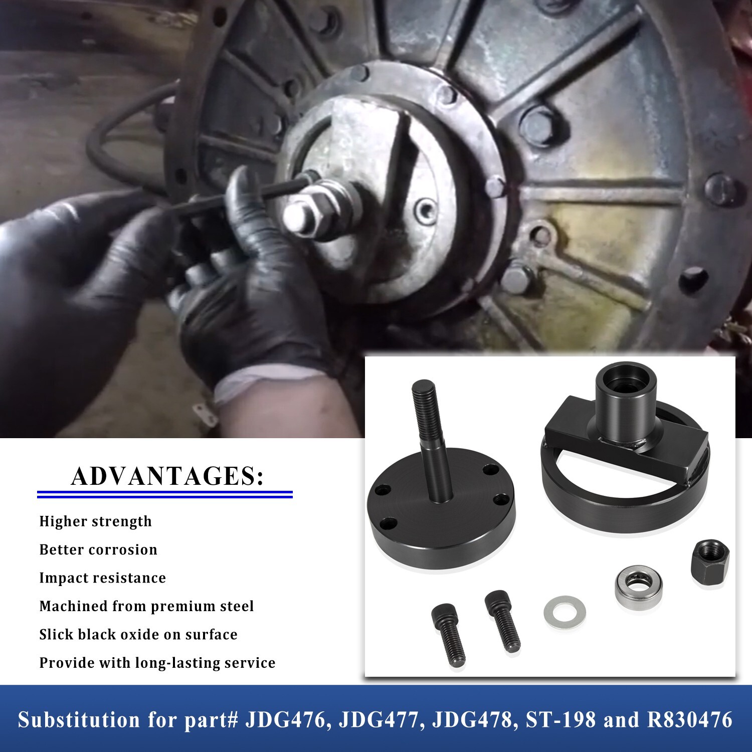 JDG476 JDG477 JDG478 Rear Main Seal Installer J D 270 404 466 7.6L 8.1L R830476