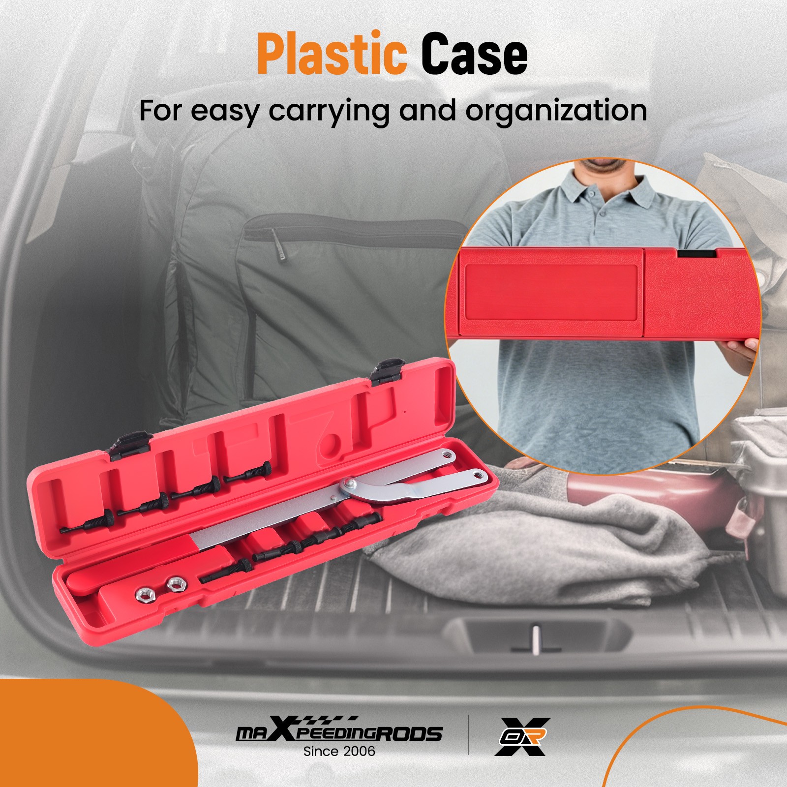 Universal Camshaft Pulley Fan Clutch Removal Holder Wrench Tool Kit