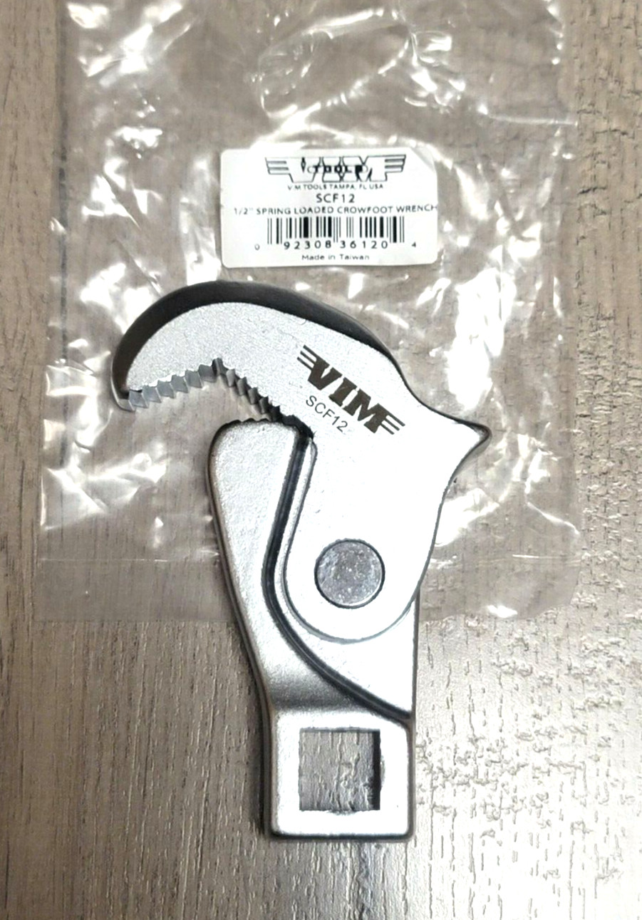Vim Tools 1/2″ Dr Spring Loaded Adjustable Crowfoot Wrench 9/16 to 1-1/4″ SCF12