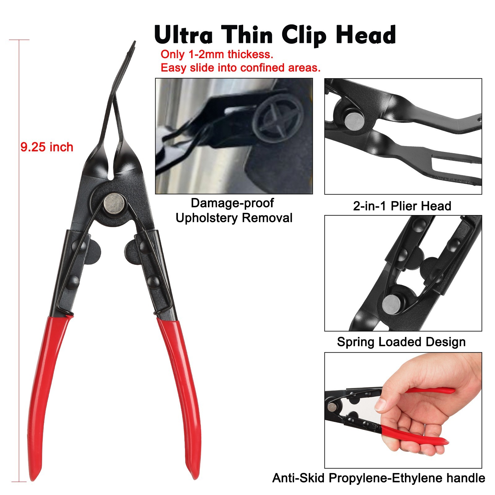 238Pcs Car Trim Removal Tool Set Radio Hand Pry Panel Door Interior Clip Plastic