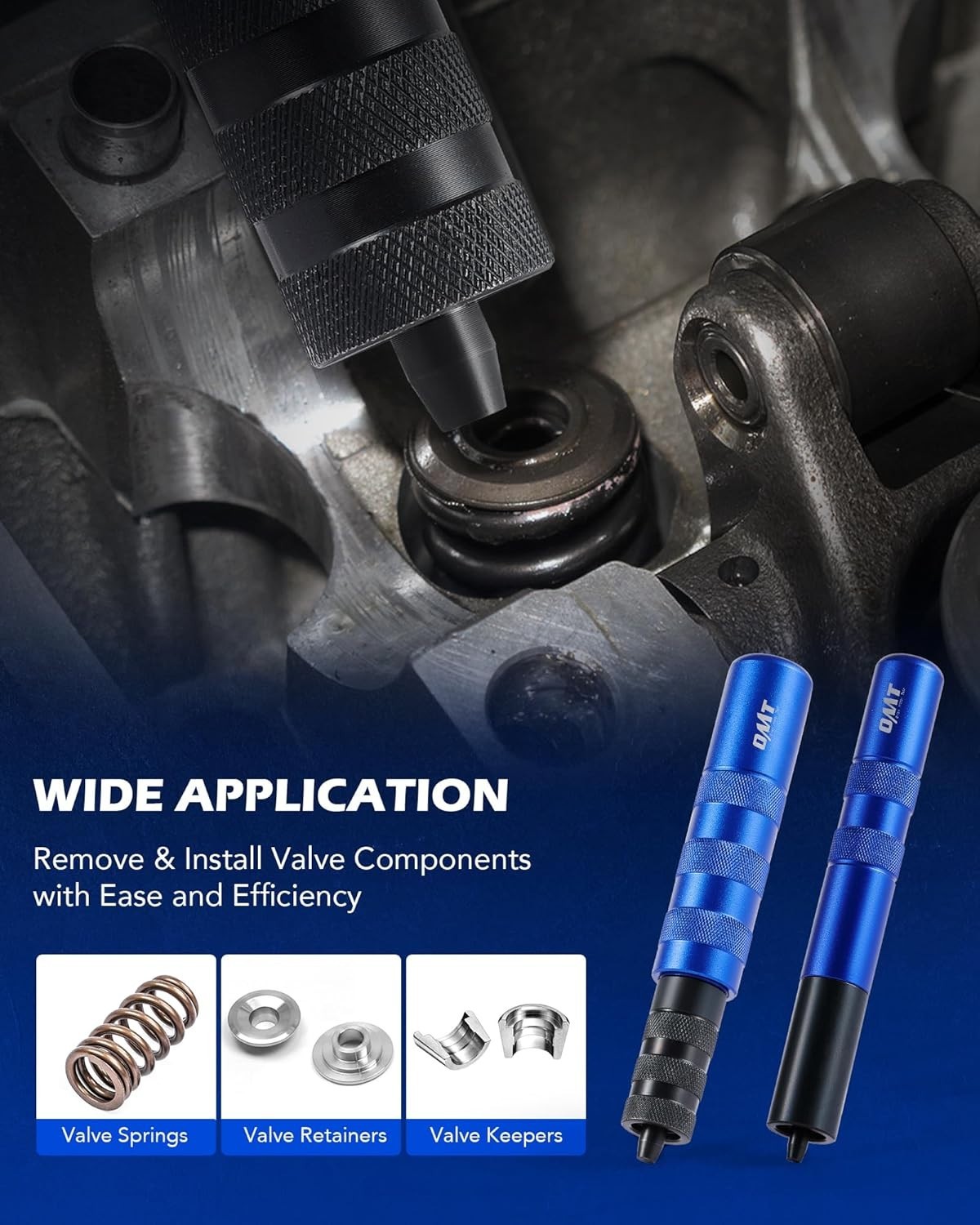 Comprehensive Valve Adjustment Tool Kit with Magnetic Control & Lapping Tools
