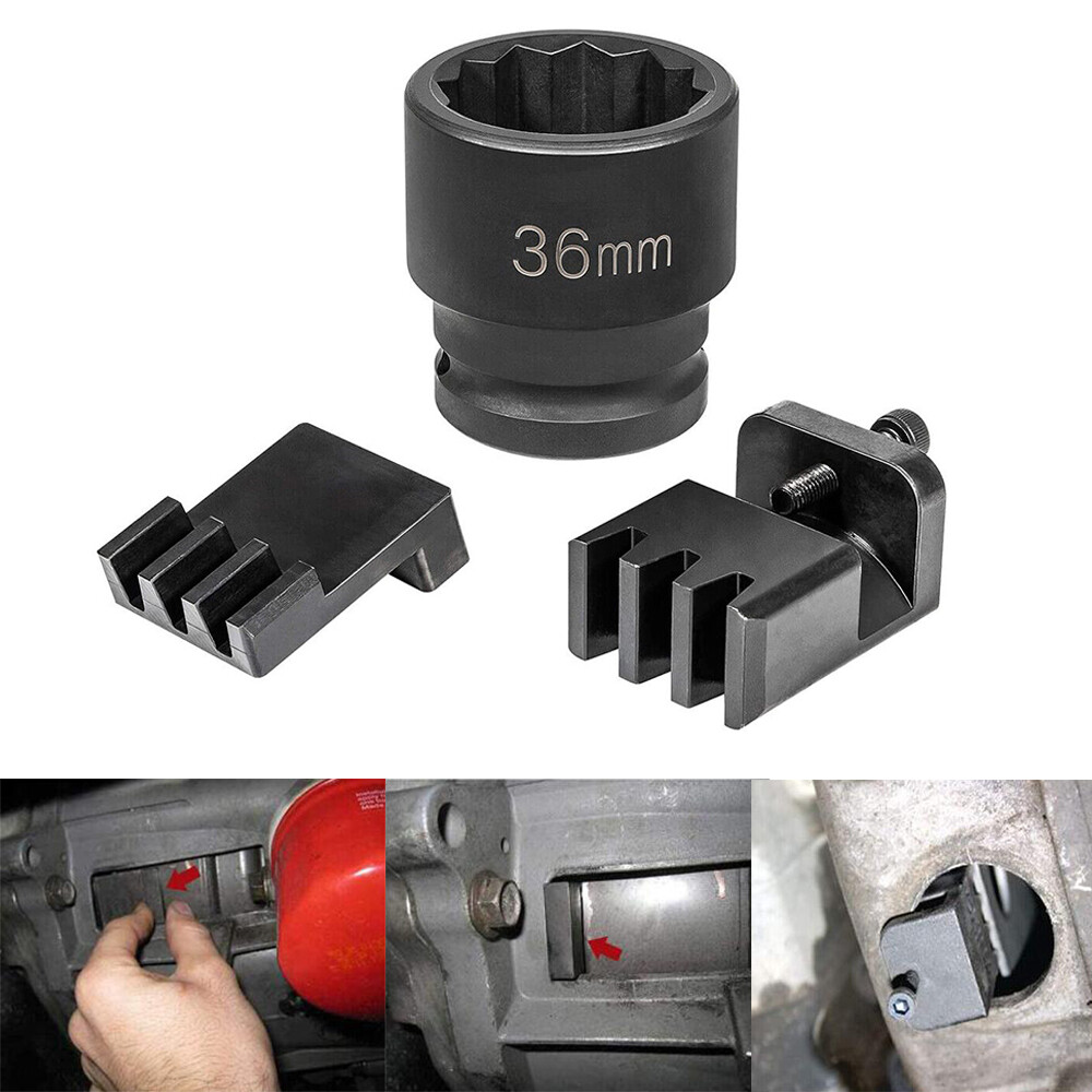 22100 Flywheel Locking Tool with 36mm 12 Point 3/4’’ Socket for 6.6L Duramax