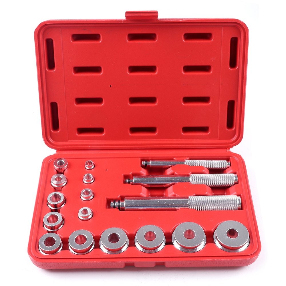 17Pc Bearing Race Seal Driver Disc Set Wheel Axle Bushing Installation Removal