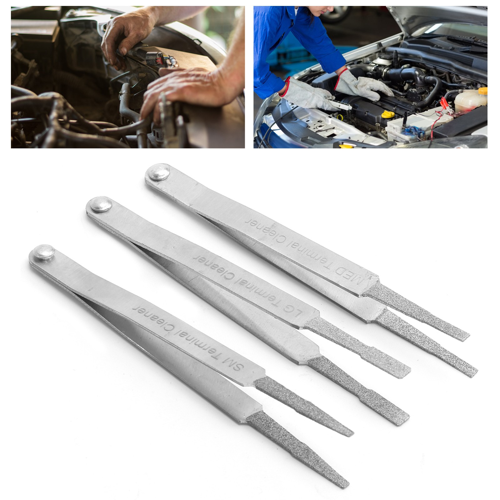 Δ3PCS Terminal Cleaner Set Auto Repairing Hardware Tool For Spade Pin Connector