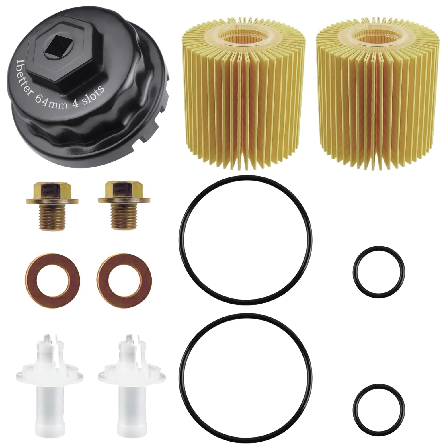 Oil Change Tool Kit – Oil Filter Wrench, Drain Plug & Gasket for Toyota/Lexus
