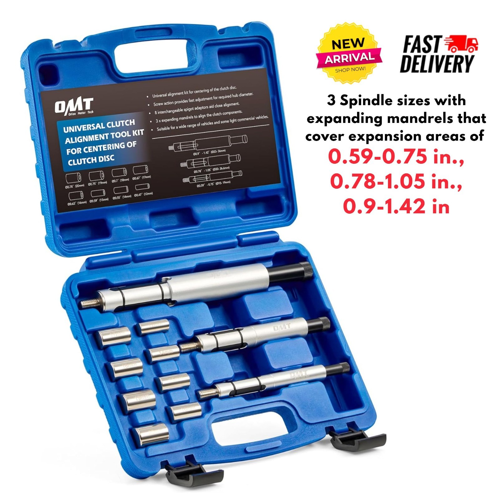 11pc Universal Clutch Centering Alignment Tool Kit for Car Clutch Disc Alignment