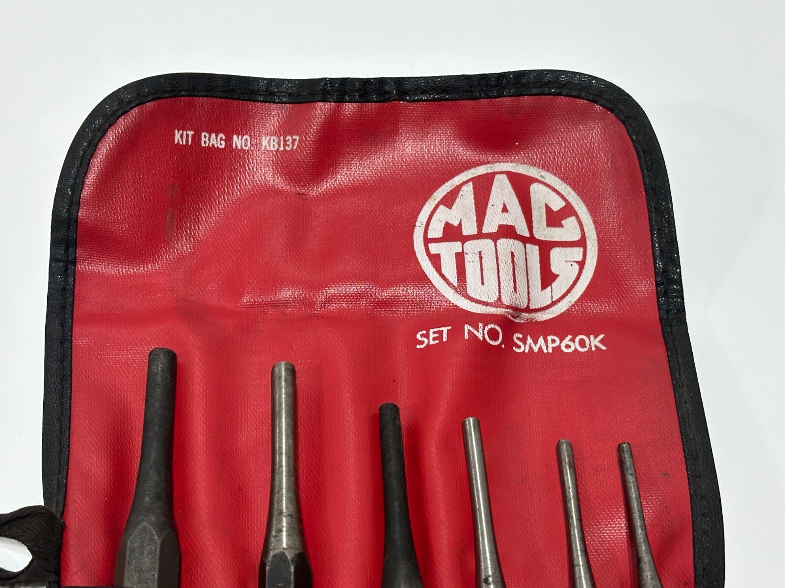 MAC Tools USA SMP60K 6pc Starter Punch Set PP4-9 in KB137 Kit Bag