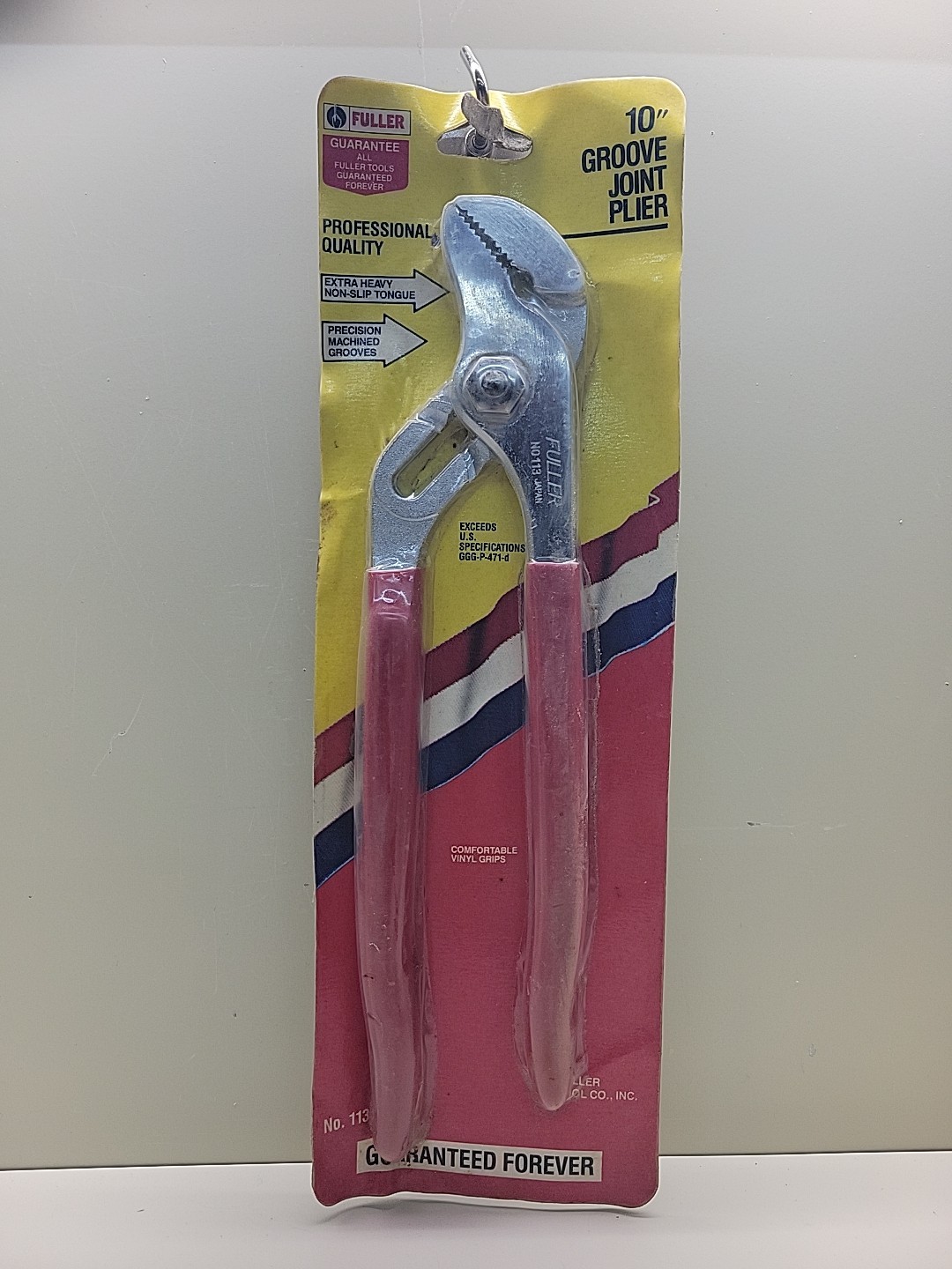 Fuller 113 10″ Adjustable Groove Joint Plier New Old Stock Japan