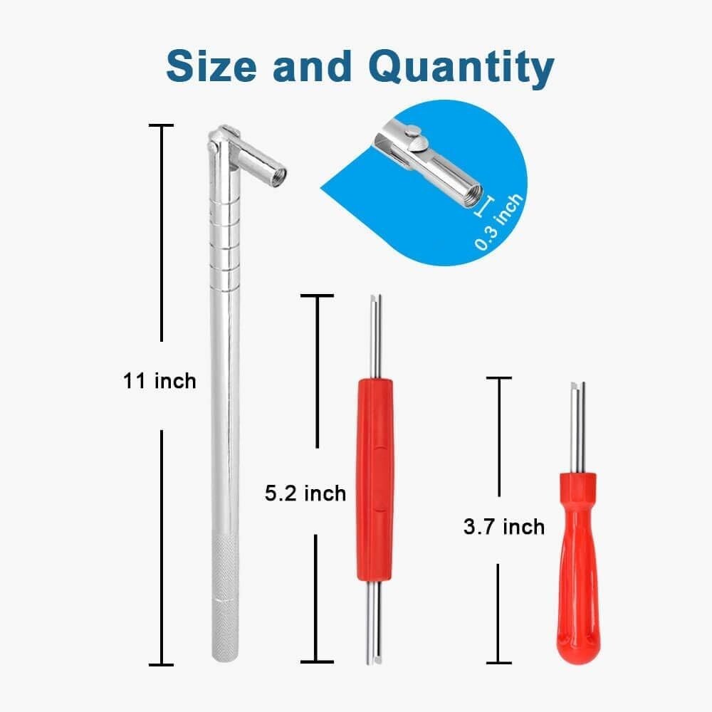 Complete Valve Stem Installer Tool Kit – Durable Rubber for Passenger Cars