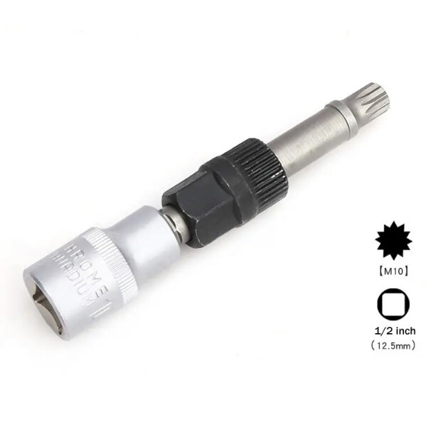 🇬🇧 Alternator Tool 33 Teeth Tooth M10 12 Point Spline 1/2 Drive Removal ..